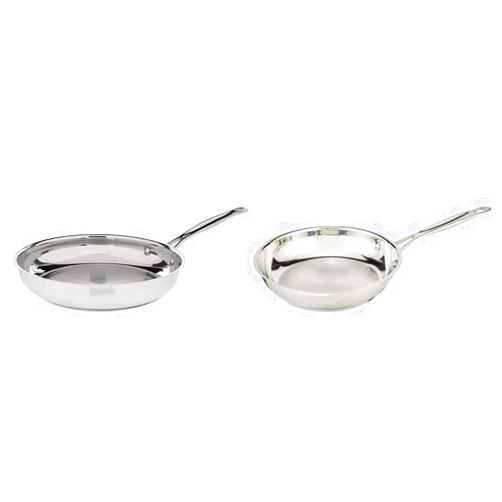Cuisinart 722-24 10-Inch Chef's-Classic-Stainless-Cookware-Collection, Open Skillet & 722-20 8-Inch Chef's-Classic-Stainless-Cookware-Collection, 8