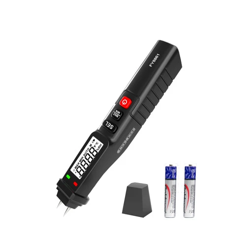 Mastfuyi Wood Moisture Meter, Portable Pen Firewood Moisture Tester, Pin-Type Water Leak Detector with 2 Modes & Ambient Temp Measurement for Restoration Contractors, Woodworkers, DIYers