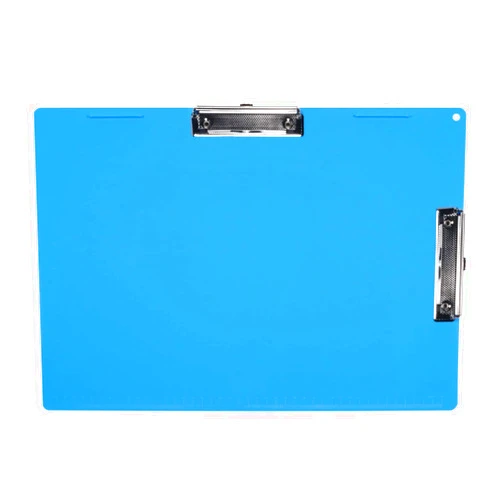 Acocony 11x17 Clipboard Double Clip Extra Large Clipboard Blue 11 x 17 Clipboards Low Profile Clip Art Clipboard Raw Materials Plastic Drawing Clipboard Pack of 1