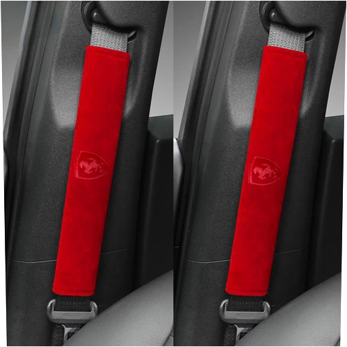 WUQIAF 2 Pcs Seat Belt Pad Cover for Ferrari 360 Modena 1999-2005 Car Seat Belt Pads Soft Comfort Helps Protect You Neck and Shoulder,B