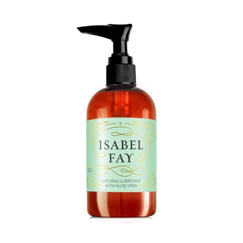 Isabel Fay Natural Water Based Personal Lubricant with Aloe Vera - for Women with Sensitive Skin - No Glycerin, No Parabens - 8oz