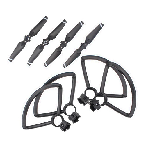 ApplianPar 4Pcs Lightweight CW CCW Quick Release Folding Blades Propellers and Propeller Protector Guard for DJI Spark Drone