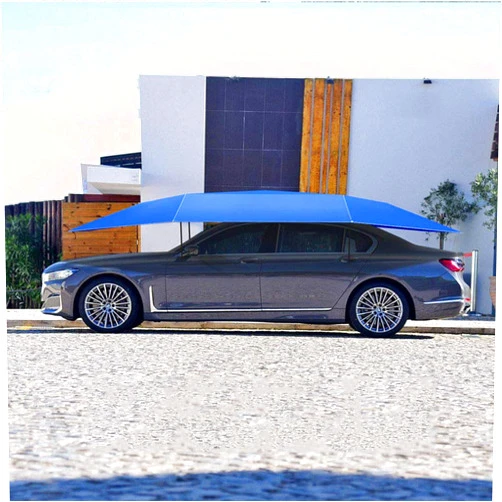 GE&YOBBY 4.8M Portable Remote Control Automatic Car Cover Tent Large Waterproof Auto Car Covers Folding Umbrella Roof Sunshade Sun UV Protection