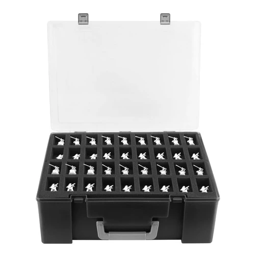 TPCY Miniature Storage Sturdy Carrying Figure Case -108 Slot Figurine Minature Carrying Case,Compatible with Warhammer 40k, Dungeons & Dragons and More (blackness)