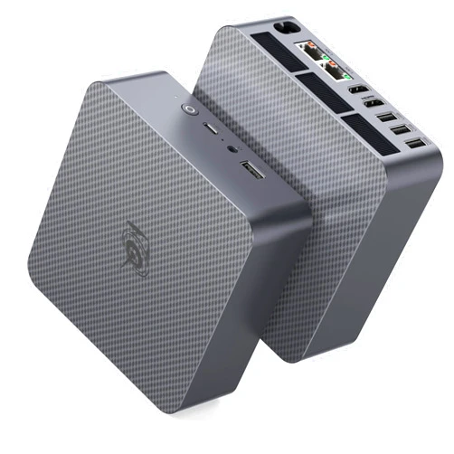 Beelink EQi12 Mini PC, Intel Core-i5 12450H(8C/12T, Up to 4.4GHz), 24GB LPDDR5 5200MHz 500GB PCle4.0 SSD, Mini Computer Dual 1000M LAN, 4K Dual HDMI, Built-in Power Supply Home/Office Micro PC