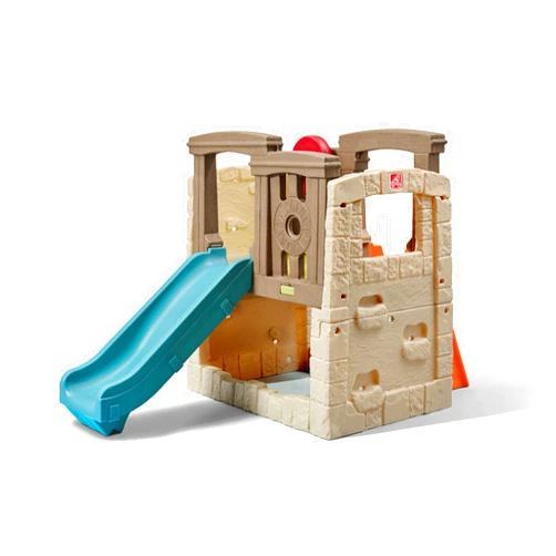 Step2 Naturally Playful Woodland Climber, Kids Outdoor Playset, Backyard Playground Set, Slide, Rock Climbing, Outside Jungle Gym, For Toddlers 2-6 Years Old