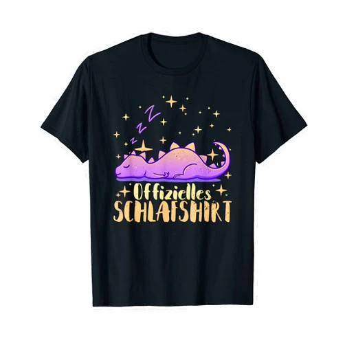 Morgenmuffel Schlafanzug Langschläfer Designs Sleepysaurus Dino Official Sleep Shirt Nightdress T-Shirt