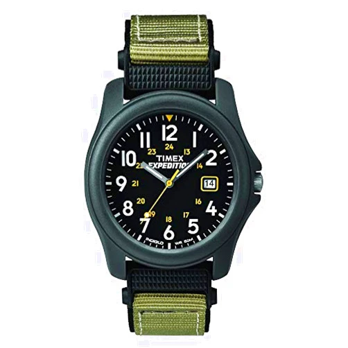 Timex Men's T42571 Expedition Camper Gray Nylon Strap Watch|Green|One Size