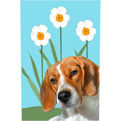Elly Wilds Beagle Daffodil Journal