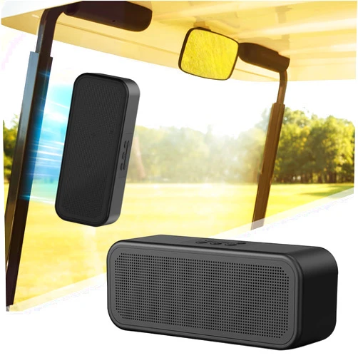 DoohowCase Golf Cart Speaker, Magnetic Golf Cart Speaker Bluetooth, Wireless Portable Speakers TWS Stereo Loud with Bass, IP67 Waterproof Dust-Proof Outdoor Speaker for Golf Cart EZGO, Club Cart & Yamaha