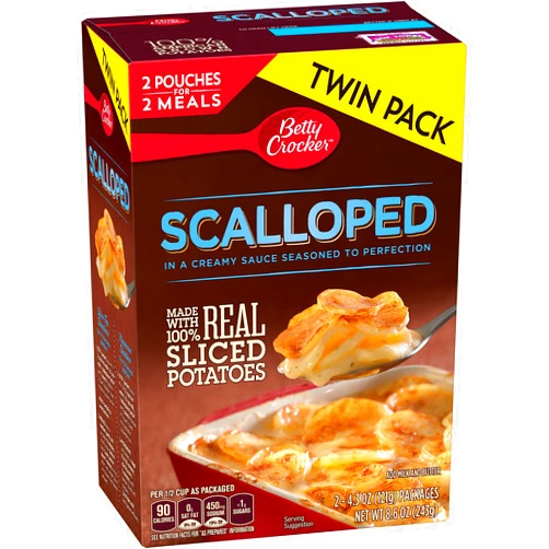 Betty Crocker Potatoes Twin Pack, Scalloped, 8.6 Ounce