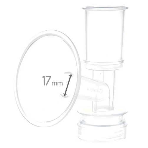 Maymom Breast Shield Flange Compatible with Ameda Breast Pumps Purely Yours, Finesse, NOT for Ameda MYA(17 mm, X-Small, 1-Piece)