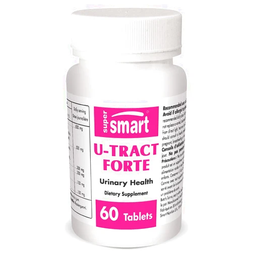 Supersmart - U-Tract Forte - with D-Mannose & Bromelain - Helps to Fight Urinary Discomfort & Sensitivity | Non-GMO & Gluten Free - 60 Tablets