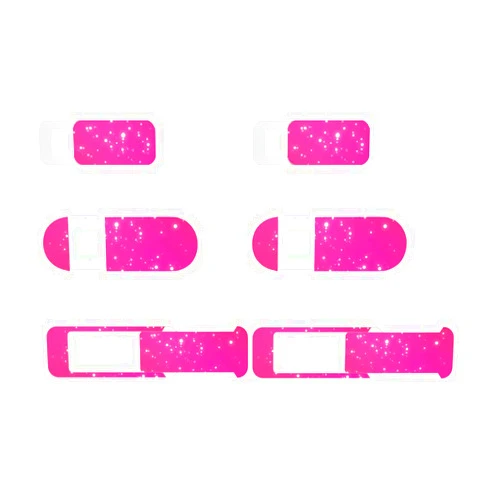 Worldbnr Webcam Cover Pink (6 Pack),Ultra-Thin Webcam Cover Blocker for MacBook, iMac, Laptop, Desktop, Pc, iPad, iPhone, Smartphone Protect Your Visual Privacy and Security (Pink)