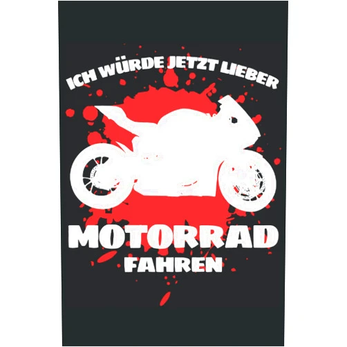 German Edition by Lustige Sprüche und witzige Geschenkideen (Author) Ich Würde Jetzt Lieber Motorrad Fahren!: Notizbuch A5, 120 Seiten, LINIERT - Lustiges Motorrad Spruch Motiv für Alle Motorradfahrer und Biker! Super ... und Biker Geschenkidee! (German Edition)