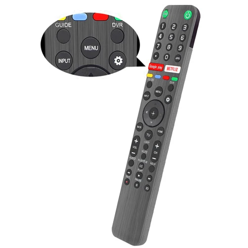 Gvirtue RMF-TX500U Universal Remote Control for Sony Smart TV Remote, for All Sony Bravia LED OLED LCD 4K UHD HDTV HDR Android TV, with Google Play, Netflix Button (No Voice Command)