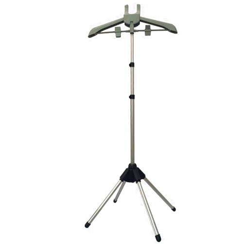 Rluii Garment Hanger/Drying Rack/Handheld Clothes Steamer Holder/Fabric Steamer Ironing Steamer Bracket/Pants Hanger/Telescopic Folding Hanger/Garment Steamer Accessories (Gray)