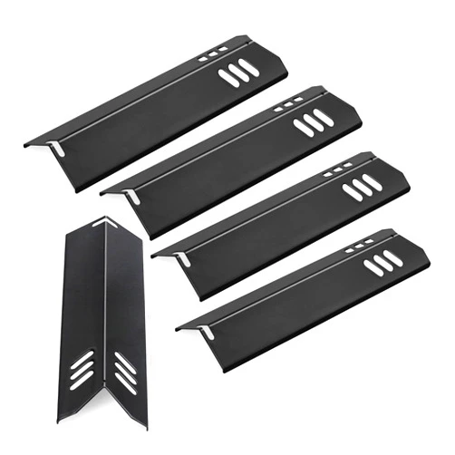 Kalomo Grill Heat Plates for DGF493BNP DGF510SBP Dyna Glo Grill Replacement Parts, 15”Porcelain BBQ Grill Heat Shield Burner Covers Heat Tents for Backyard Grill BY13-101-001-13, Uniflame, BHG Model