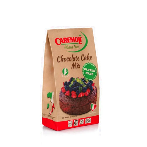 Caremoli Gluten Free Baking Keto Chocolate Cake Mix, No Sugar Added, Naturally Sweetened Desserts, Easy to Make & Sweet Treats