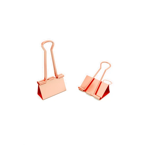 Nctinystore Binder Clips Metal Clamp Rose Gold ((Small) 0.75 inch / 19 mm, 40 PCS)