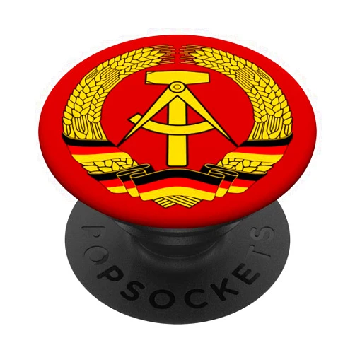 East Germany by yuma GDR coat of arms German Democratic Republic flag east PopSockets PopGrip: Swappable Grip for Phones & Tablets