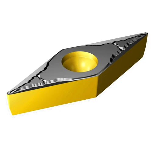 Sandvik Coromant VBMT 331-MM 2220 Coro Turn 107 Insert for Turning, Carbide, Diamond 35 deg, Neutral Cut, 2220 Grade, Ti(C,N)+Al2O3+TiN, Inveio Coating Technology (Pack of 10)