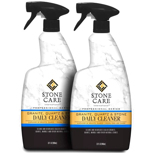 Stone Care International Granite Cleaner - 32 Fluid Ounces (2 Pack) Granite Marble Quartz Tile Travertine Limestone Slate Clean