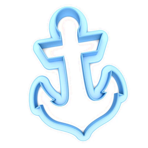Sweet Prints, Inc Sweet Prints Inc Anchor (outline) Cookie Cutter - Dishwasher Safe (5