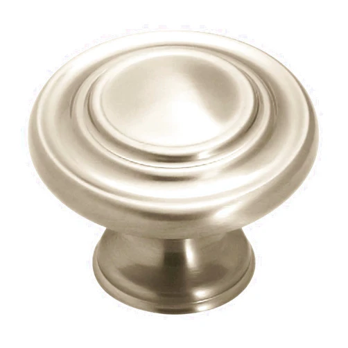 Amerock | Cabinet Knob | Satin Nickel | 1-5/16 inch (33 mm) Diameter | Inspirations | 1 Pack | Drawer Knob | Cabinet Hardware