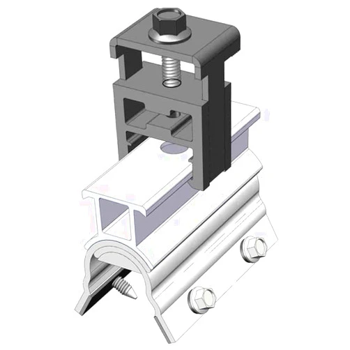 Magerack 10 RL End Clamp MageBracket RL Mouting Kits for R-Panel Trapezoidal Metal Roof Solar Panel Module Mounting Racking Installation