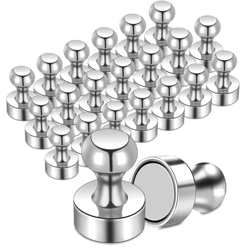 MAGXCENE 22Packs Neodymium Fridge Magnets, Strong Magnets for Whiteboard, Push Pin Magnets, Refrigerator Magnets Small Strong Neodymium Magnet for Office, Kitchen, Adults, Home