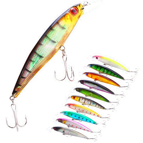 Sougayilang Minnow Fishing Lures Crankbaits Set Fishing Hard Baits Swimbaits Boat Topwater Lures for Trout Bass Perch Fishing