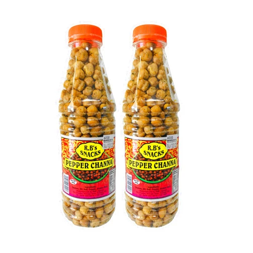 R.B's Snacks Whole Pepper Channa (Spicy) - 12oz - Pack of 2