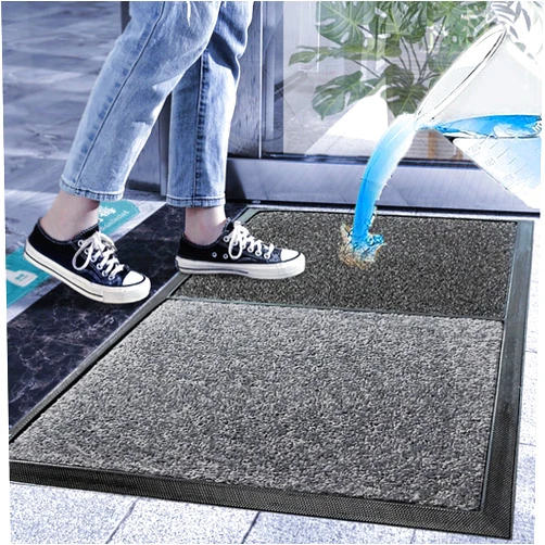 SINOPED Disinfecting Sanitizing Floor Entrance doormats， Disinfection Doormat Entry Rug Shoe sanitizer, Shoe Tray for entryway Indoor，indoor doormats (Grey, S: 17x31inch (45x80cm))