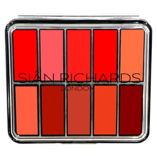 SIÂN RICHARDS Siân Richards London Coraline Lipwear Coral 10 Colours Professional Lipstick Palette
