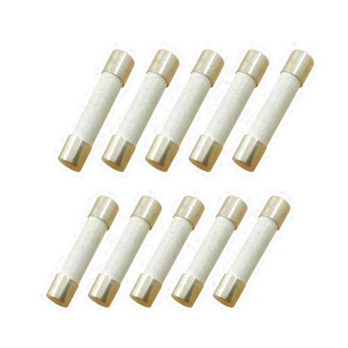 YOLISTIC (Pack of 10) 20 Amp Slow-Blow Time Delay Fuse Ceramic 6x30mm