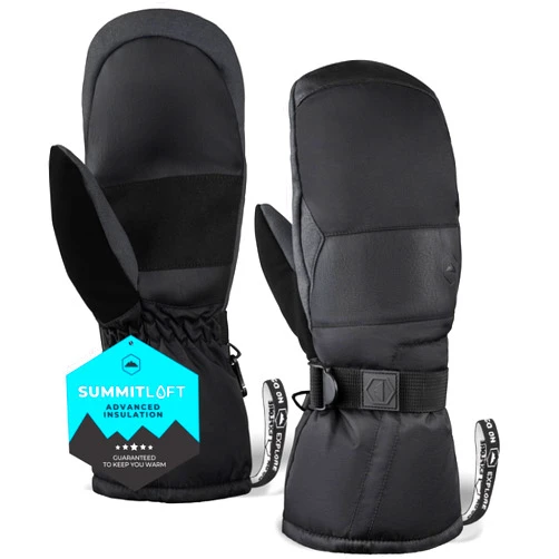 Tough Outdoors Ski Mittens - Waterproof Mittens for Men & Women - Insulated Winter Gloves - Palm Grip Skiing Accessories