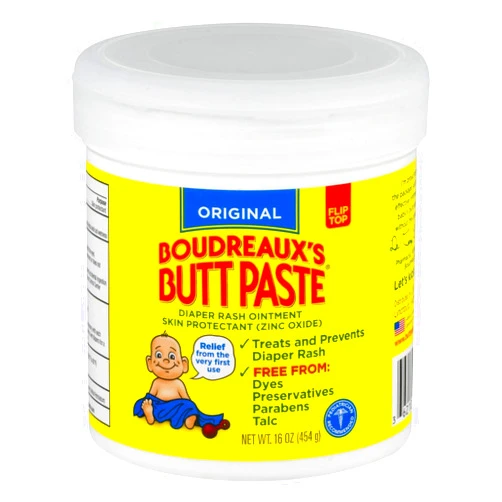 Boudreaux's Butt Paste Diaper Rash Ointment, Original, 16 Oz 1 Pound (Pack of 1) Without Applicator