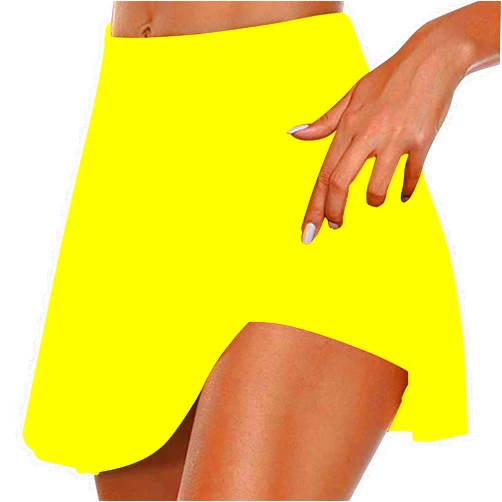 Generic 2 in 1 Solid Color Yoga Pants for Womens Summer Casual Active Workout Biker Skort Comfortable Soft Basic Shots Shorts
