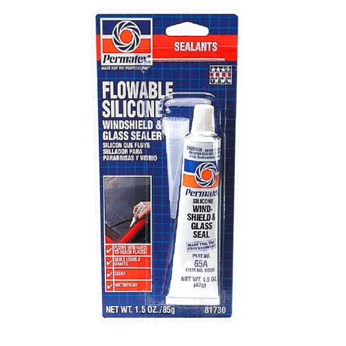 Permatex 81730 1.5 Oz Flowable Silicone Windshield & Glass Sealer