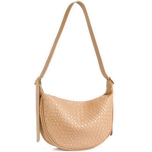BOSTANTEN Purses for Women Crescent Crossbody Bag Vegan Leather Shoulder Hobo Handbag Adjustable Strap