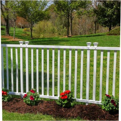 Zippity Outdoor Products 3ft H x 3.5ft W (2 Panels) No Dig Zippity Baskenridge Fence Panel Kit, Vinyl Fence Panel, White Vinyl Fences for Yard, Temporary Fence for Backyard, White Picket Fence Garden Border, DIY Fence ZP19037