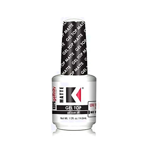 TREASURE4NAILS CORP Kupa GelFinity Gel Matte Top Seals Soak-Off Gel Polish - Top Coat Gel Nail Polish | Chip Resistant & Fast Drying - 14.8ml (0.5 fl oz)