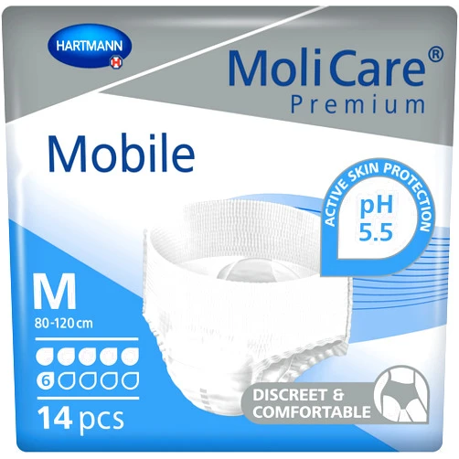 Molicare Premium Mobile Underwear, Medium, Pack/14