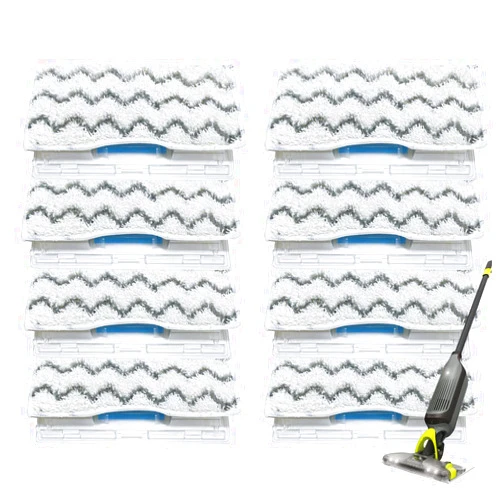 Klaqian Reusable Mop Pad Refills for Shark VACMOP VM252 VM250 VM205 VM200 VM190 VC205 QM250, Vacuum Mop Pad Refills(8 Packs)