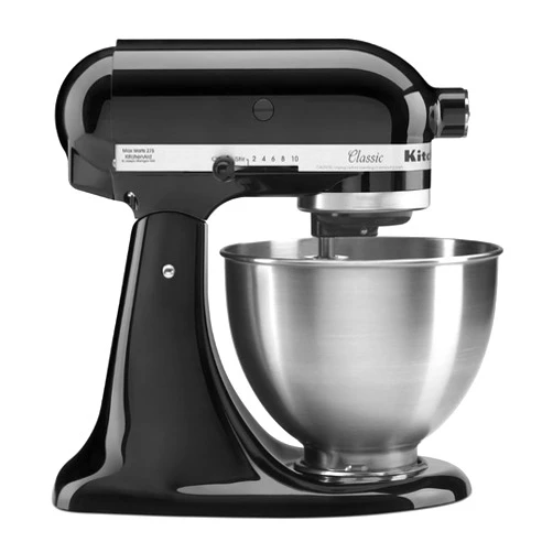 KitchenAid Classic Series 4.5 Quart Tilt-Head Stand Mixer K45SS, Onyx Black