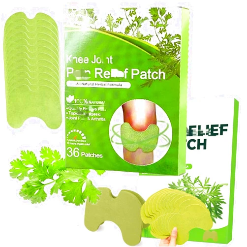 DOHODOHO 72Pcs Herbal Knee Patches - Natural Wormwood Extract Sticker for Knee Shoulder Neck Back