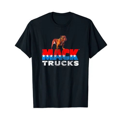 Mack Trucks Retro Mack Logo Distressed T-Shirt