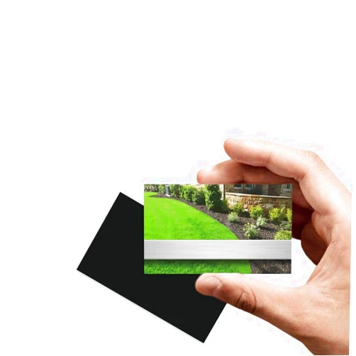 LiDuoMi Custom Tree Trimmer Lawn Care Landscaper Gardener Designer Service Business Cards Double-Sided Printable Thick Waterproof Paper with Your Image Logo for Small Business (Template 4)