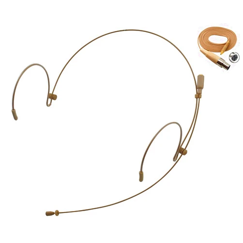 J K Professional Headset/Headworn Microphone MIC-J 071S Compatible with Shure Wireless System - TA4F Microdot Detachable Cable